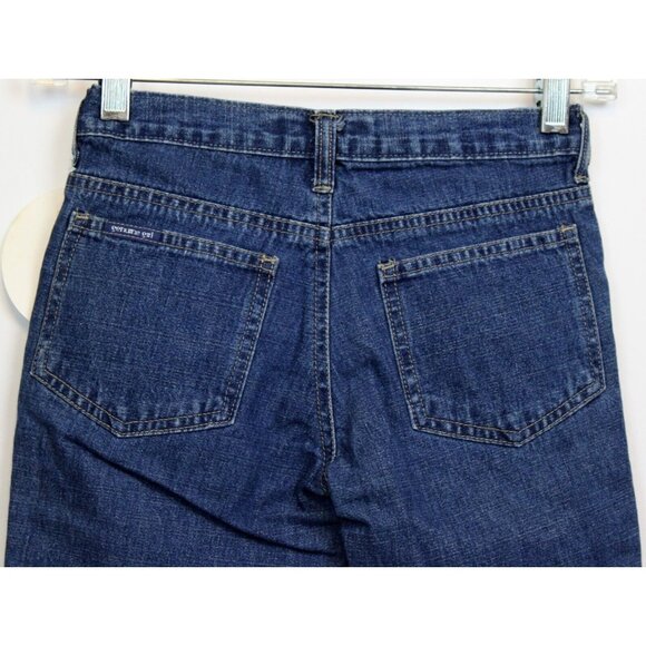 NEW Y2K Oshkosh Denim Jeans Girls sz 7 Floral Flared Embroidered Straight Leg - Picture 5 of 7